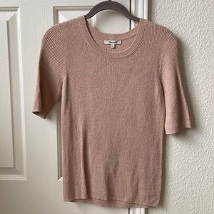 Pink Sparkly Madewell Ribbed Sweater